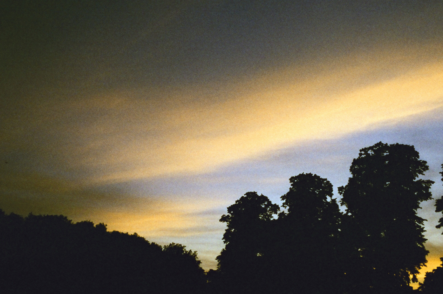 Sunset over Jesus Green.